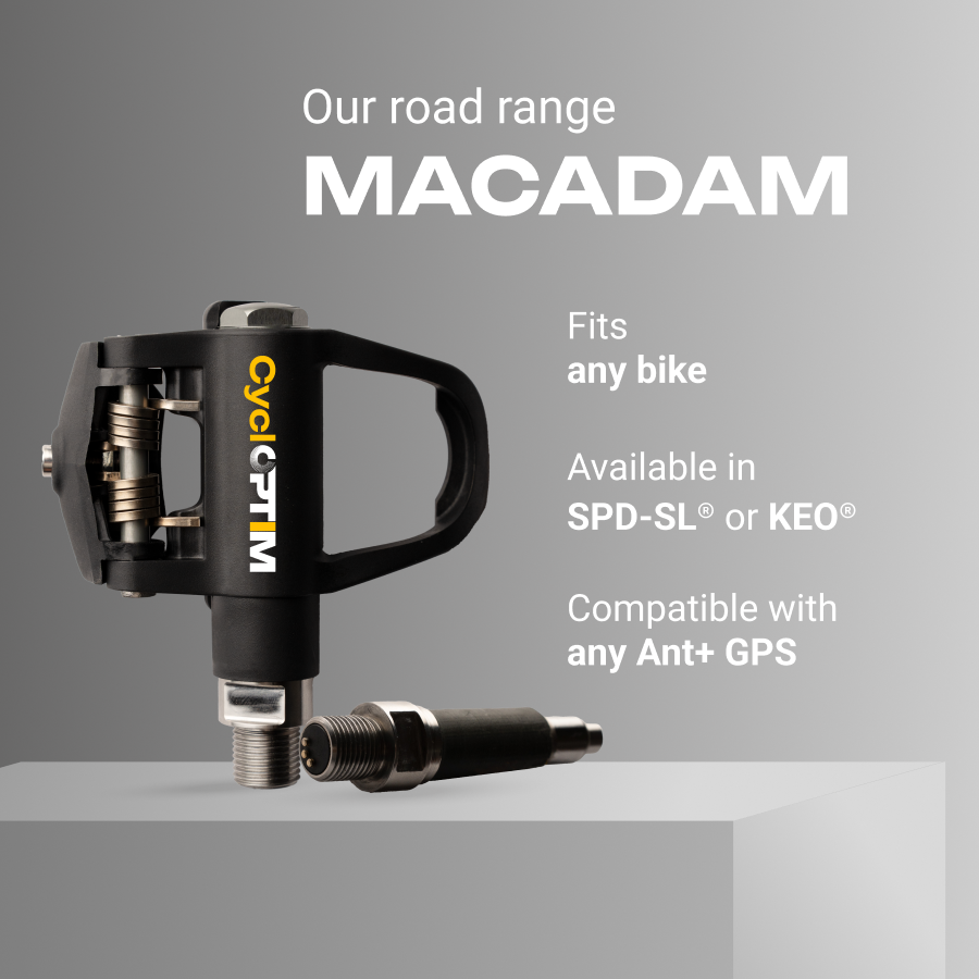 MACADAM - Road Power Meter Pedals